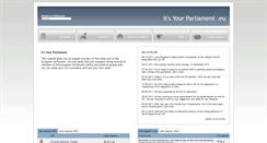 Desktop Screenshot of itsyourparliament.eu